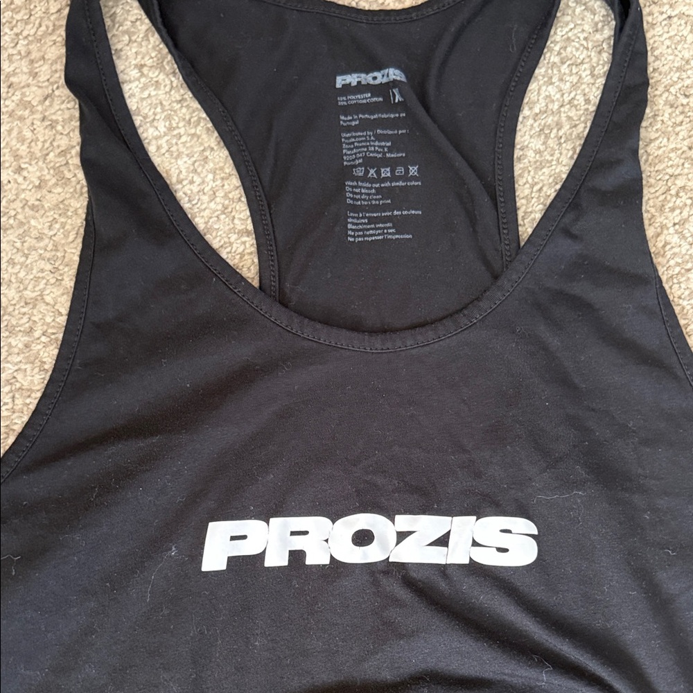 PROZIS Black Racerback Tank Top - Picture 2 of 3